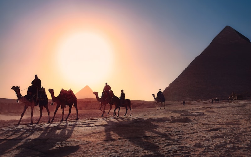 A traveller greeting a shopkeeper in Egypt